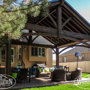 8 x 12 Wood Pavilion Kit – 8000 Series