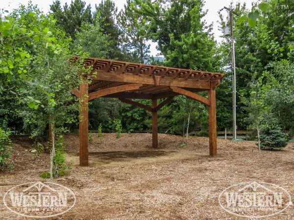 6000 series wood pergola 16 x 19