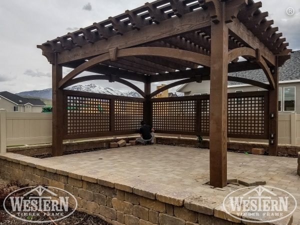 8000 series wood pergola 16 x 19
